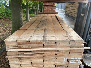 Ca. 109x Angelim Pedra Beschoeiingsplanken, 20x150mm, lengte 4/300cm,